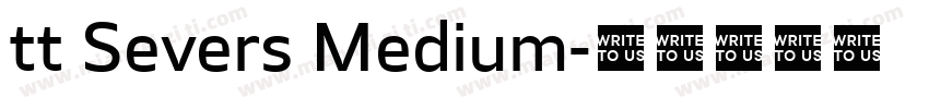 tt Severs Medium字体转换